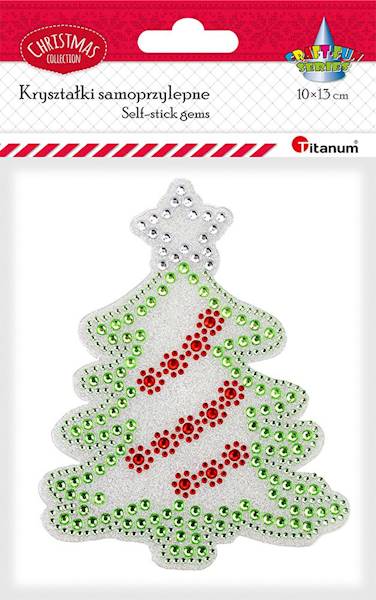 Kryształki samoprzylepne Titanum choinka