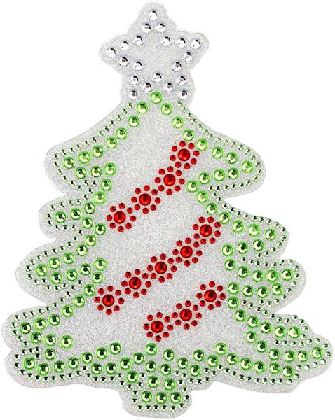 Kryształki samoprzylepne Titanum choinka