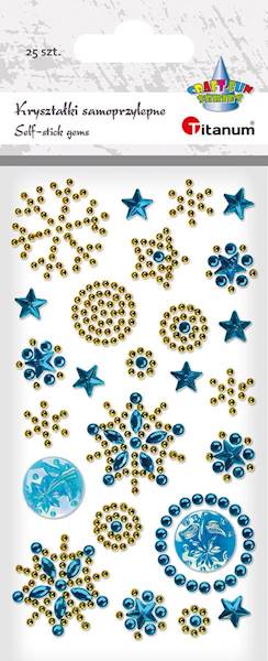 Kryształki samoprzylepne Titanum 25 szt. 