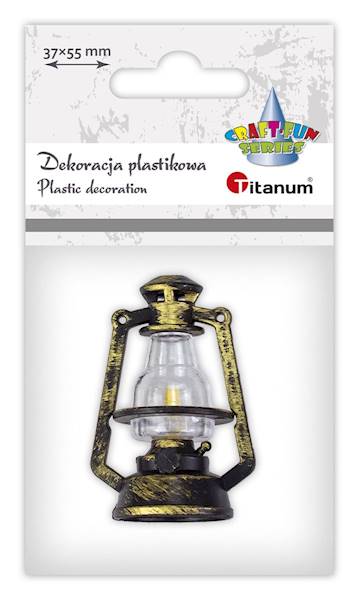 Dekoracje plastikowe Titanum figurka lampa naftowa