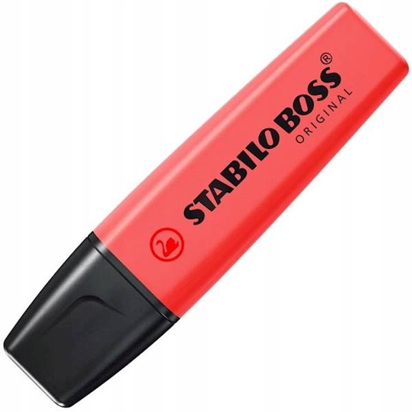 Zakreślacz Stabilo Boss neon. czerwony 