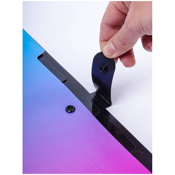 Teczka z 5 przegródkami A4 Berlingo nieb.-róż.