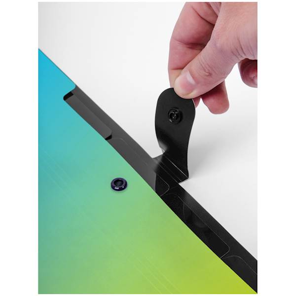 Teczka z 5 przegródkami A4 Berlingo nieb.-ziel.