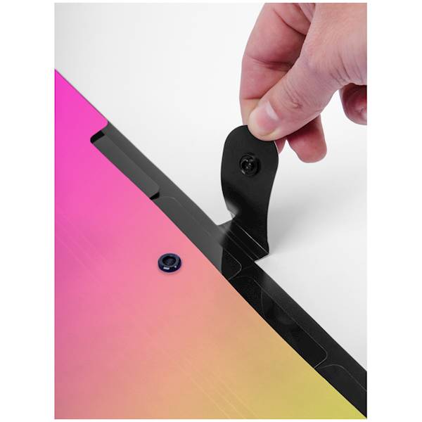 Teczka z 5 przegródkami A4 Berlingo róż.-żółty