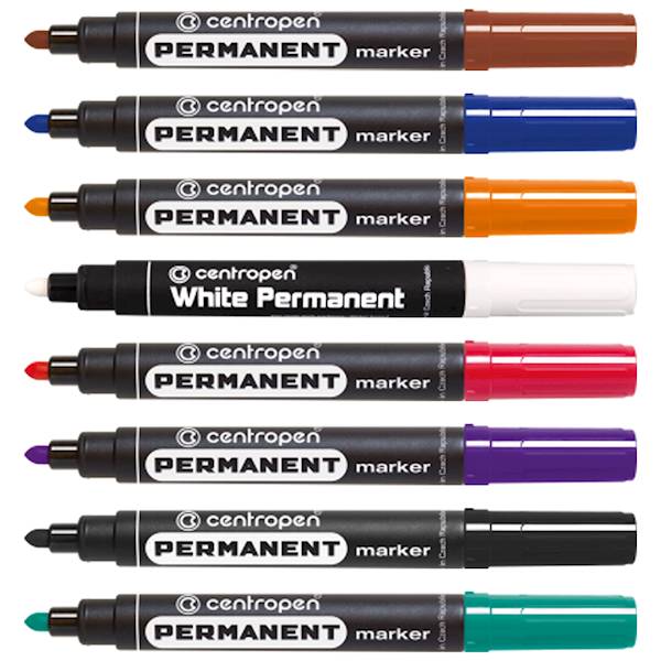 Markery permanentne Centropen mix 8 kolorów