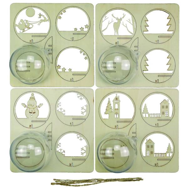 Dekoracje do wykonania Titanum bombki 4 szt. 