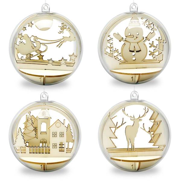 Dekoracje do wykonania Titanum bombki 4 szt. 