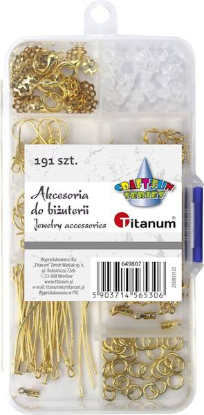 Akcesoria do biżuterii Titanum 191 el. złote