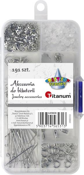 Akcesoria do biżuterii Titanum 191 el. srebrne