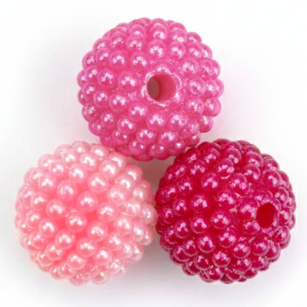 Koraliki plastikowe Titanum 10mm 50 szt. róże