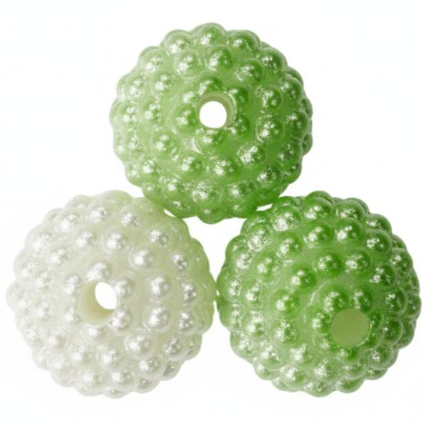 Koraliki plastikowe Titanum 10mm 50szt. zielone