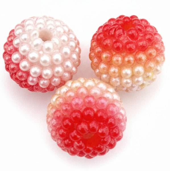 Koraliki plastikowe Titanum 10mm 50szt. czerwone