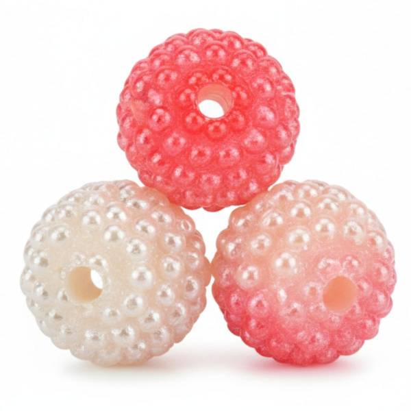 Koraliki plastikowe Titanum 10mm 50szt. koralowe