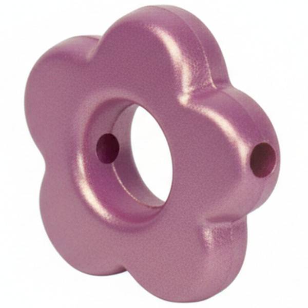 Koraliki plastikowe Titanum 8 szt. kwiatki b. róż