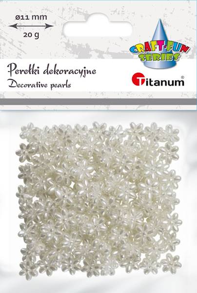 Koraliki dekoracyjne Titanum 20g kwiatki