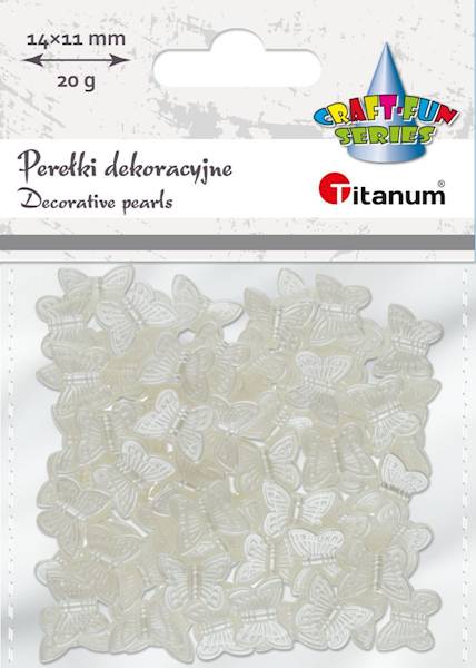 Koraliki dekoracyjne Titanum 20g motyle