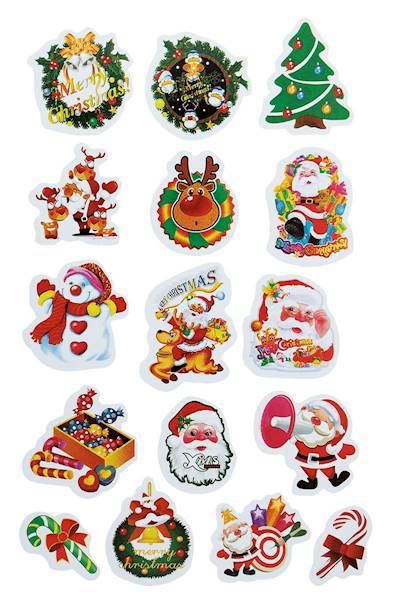 Naklejki papierowe Titanum 10 plansz świąteczne