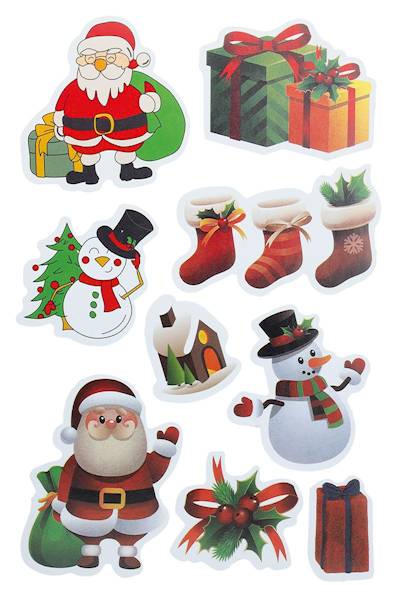 Naklejki papierowe Titanum 10 plansz świąteczne