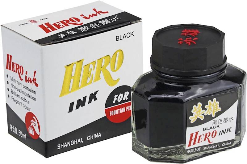 Atrament do piór Hero ink czarny