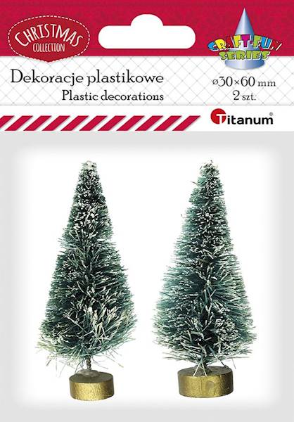 Dekoracje plastikowe Titanum choinki 2 szt.