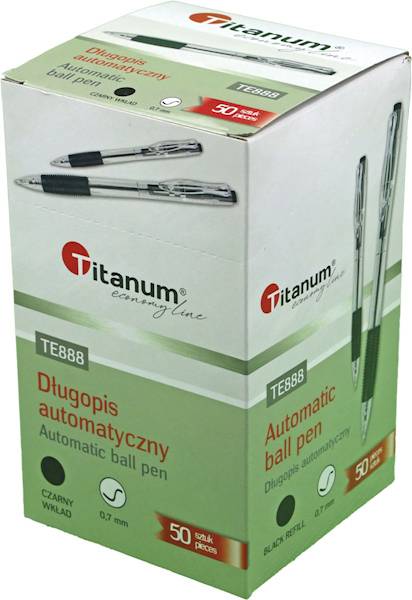 Długopis automatyczny Titanum czarny 