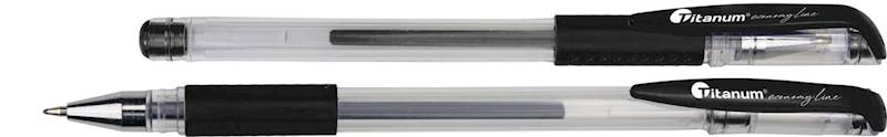 Długopis żelowy Titanum czarny 
