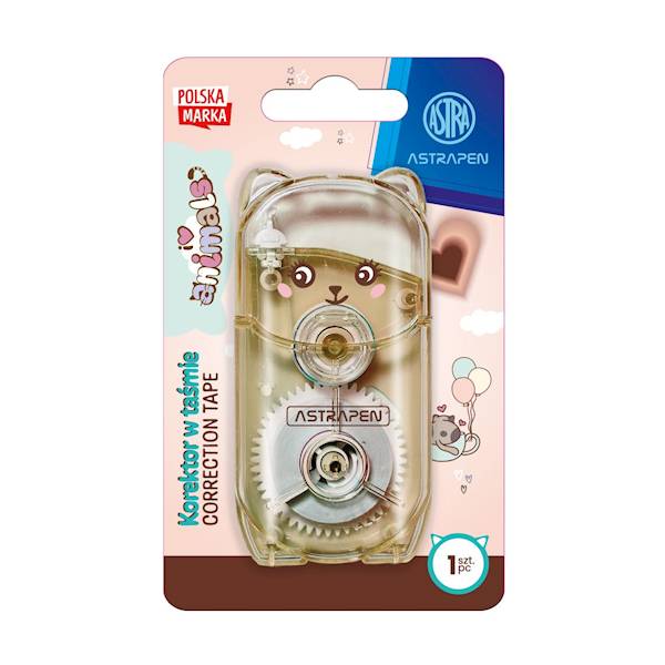 Korektor w taśmie Astrapen Animals z uszkami