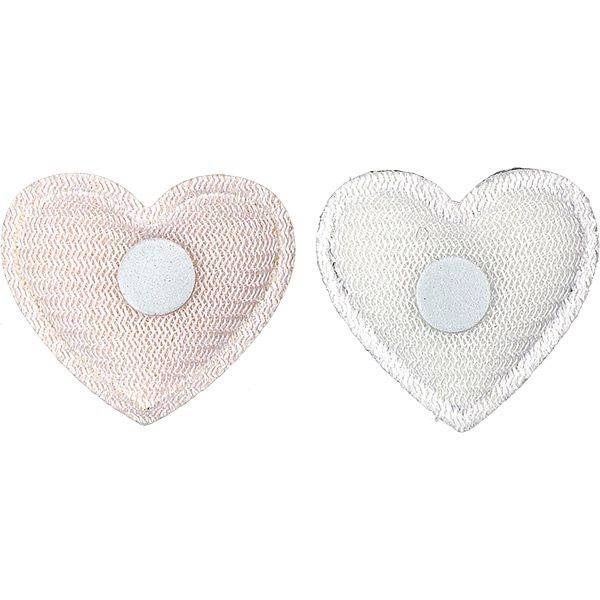 Dekoracje mat. samop. Titanum A'12 serca srebrne