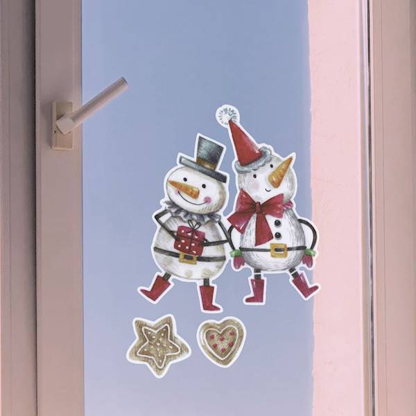 Dekoracje elektrostatyczne Titanum bałwanki