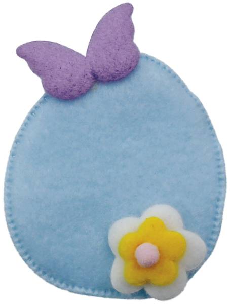 Dekoracje filcowe Titanum jajko z motylem