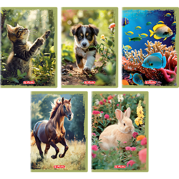 Zeszyt A5/16 gładki Herlitz Animals