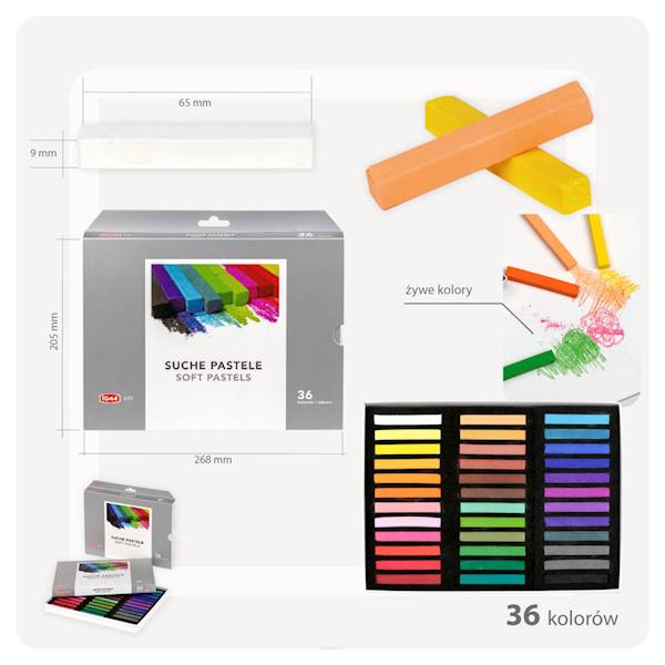 Pastele suche TOMA 36 kolorów TO-580 