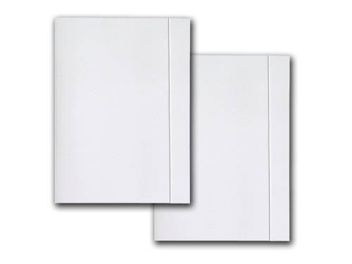 Teczka z gumką A4 biała 250g