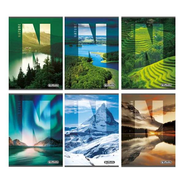 Zeszyt A5/60k kratka Herlitz Nature