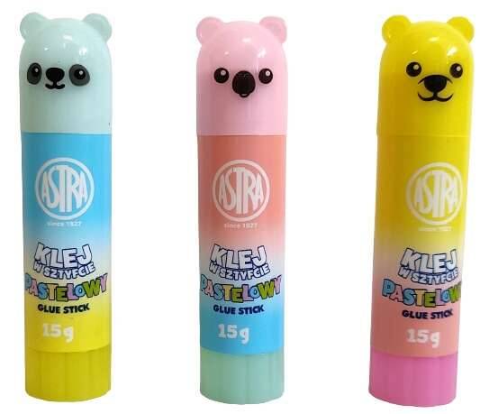 Klej w sztyfcie Astra pastelowy zwierzęta 15g