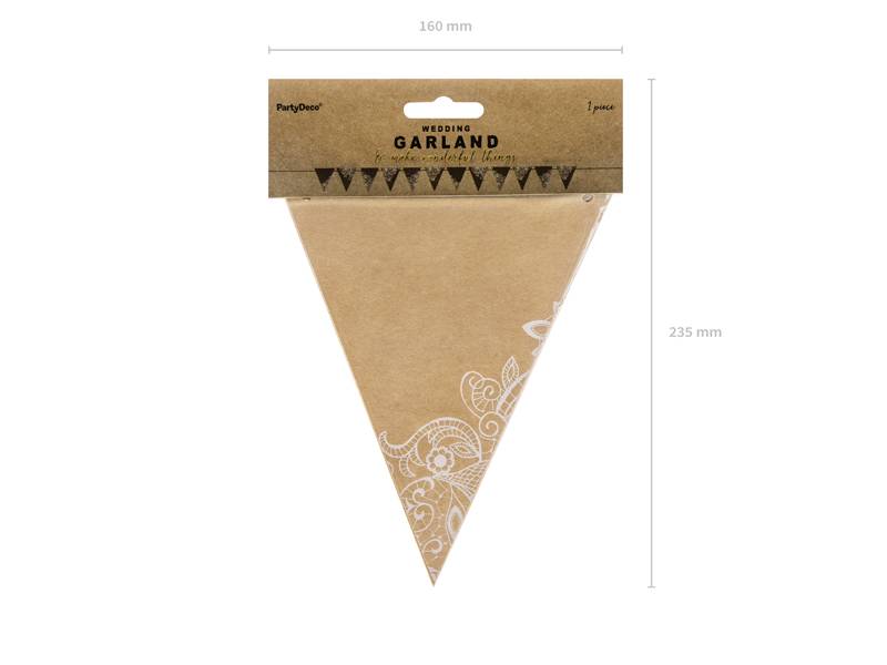 Girlanda flagietki kraft 2,1 m