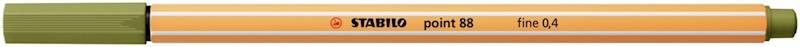 Cienkopis Stabilo Point88 zieleń błotna 0,4 mm