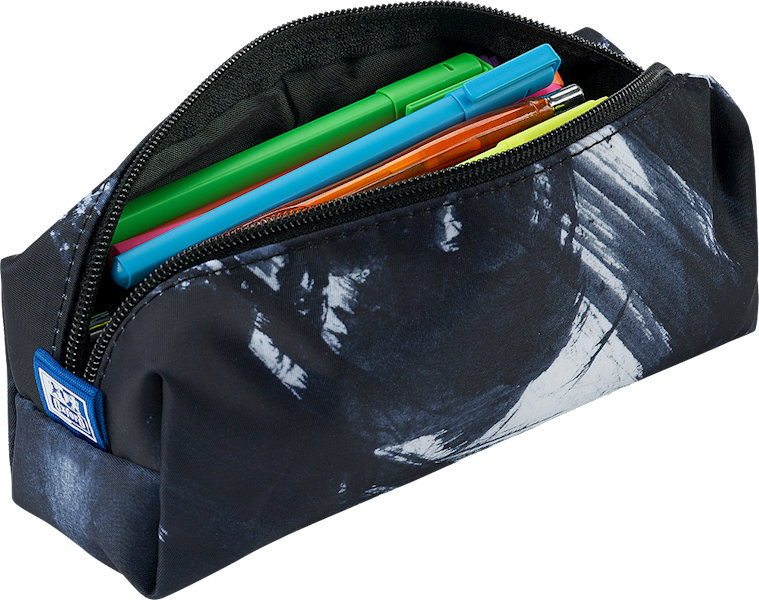 Piórnik saszetka duża Oxford Paint czarny szkolny