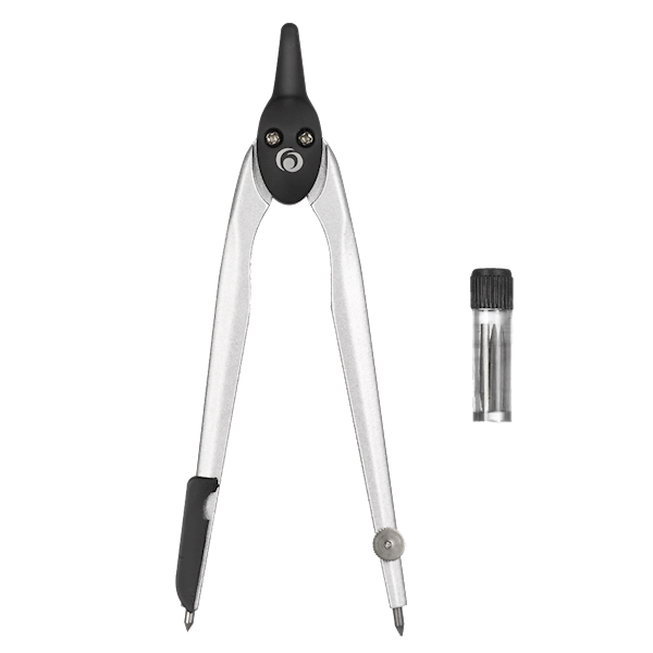 Cyrkiel metalowy Herlitz w etui z rysikami