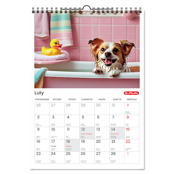 Kalendarz Herlitz A4 scienny