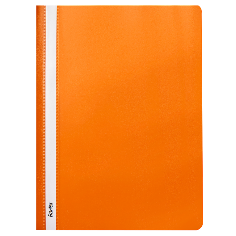 Skoroszyt Bantex Budget A4 bez perforacji pomarań.