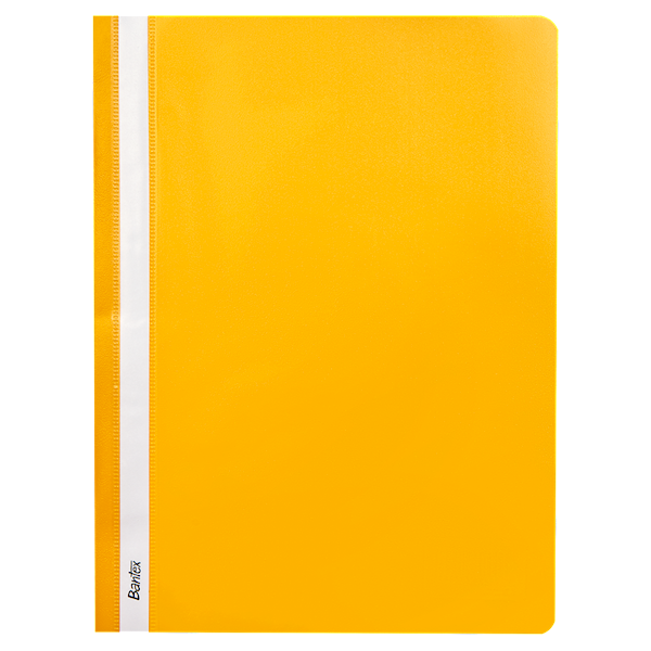 Skoroszyt Bantex Budget A4 bez perforacji żółty