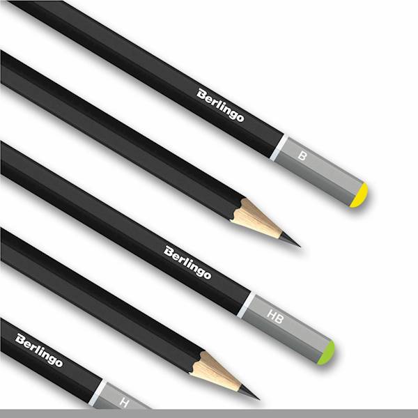 Zestaw ołówków Berlingo 6 szt. 
