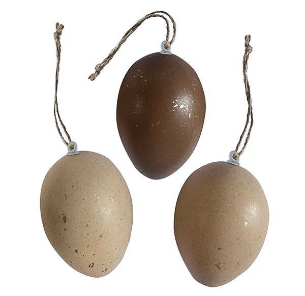 Dekoracje plastikowe Titanum jajka 3 szt. 50x70mm