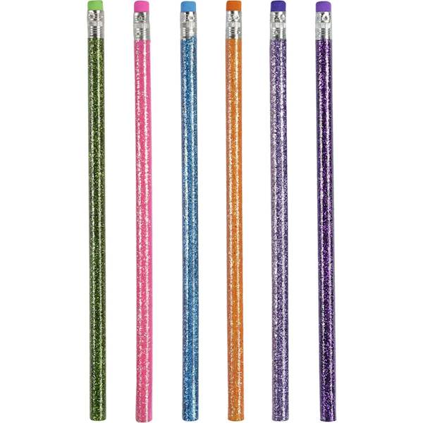 Ołówki z gumką Titanum brokatowe 6 szt.