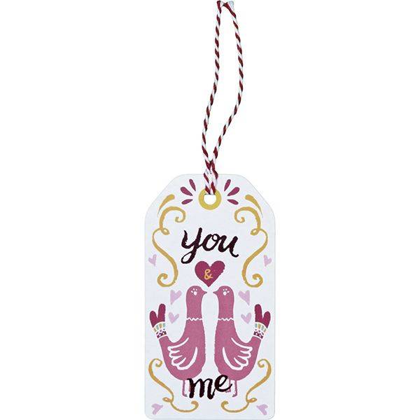 Zawieszki prezentowe Titanum 5 szt. gołębie