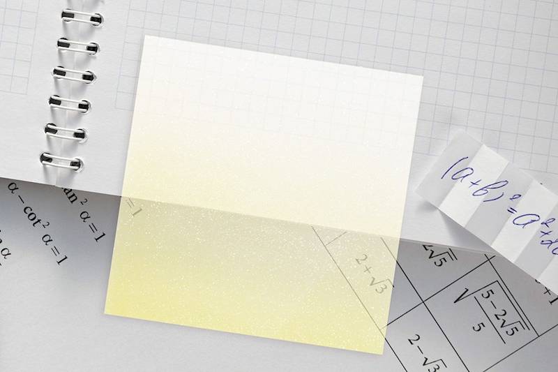 Transparentny notes samop. Titanum żółty