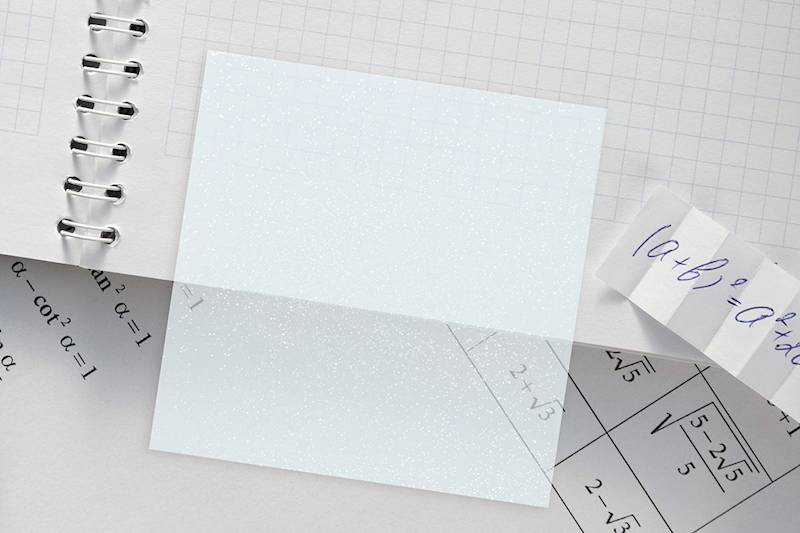 Transparentny notes samop. Titanum niebieski