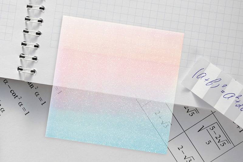 Transparentny notes samop. Titanum 3-kolorowy