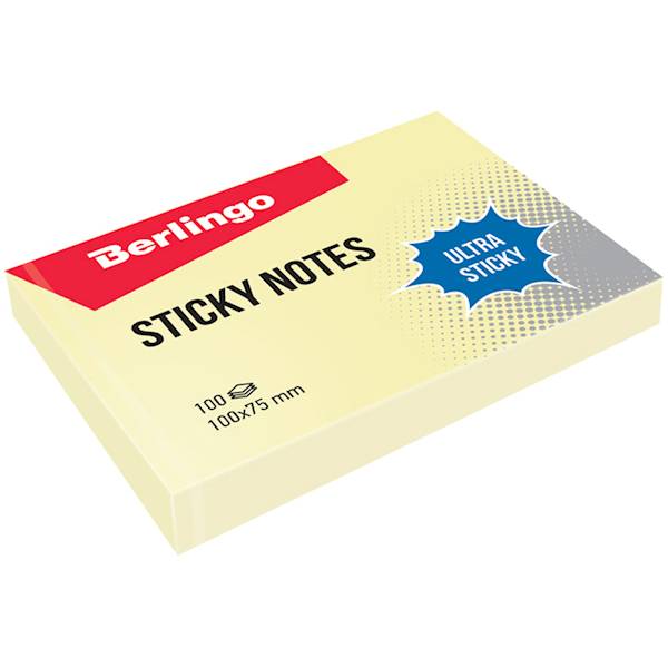 Bloczek samop. Berlingo 100x75mm żółty